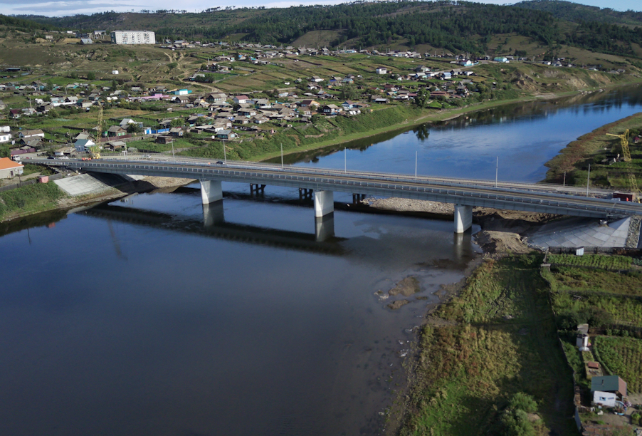 Забайкальский край, мост через реку Ингоду в пос. Дарасун